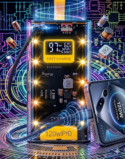 20000mAh 66W Super Fast Charge Power Bank CHAREOHUB CHAREOHUB