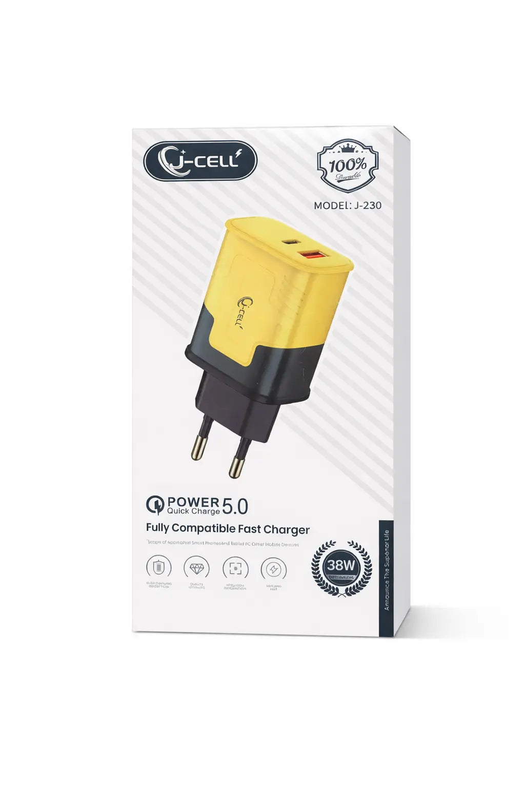 j-Cell GaN+ 38W Super Fast Adapter CHAREOHUB