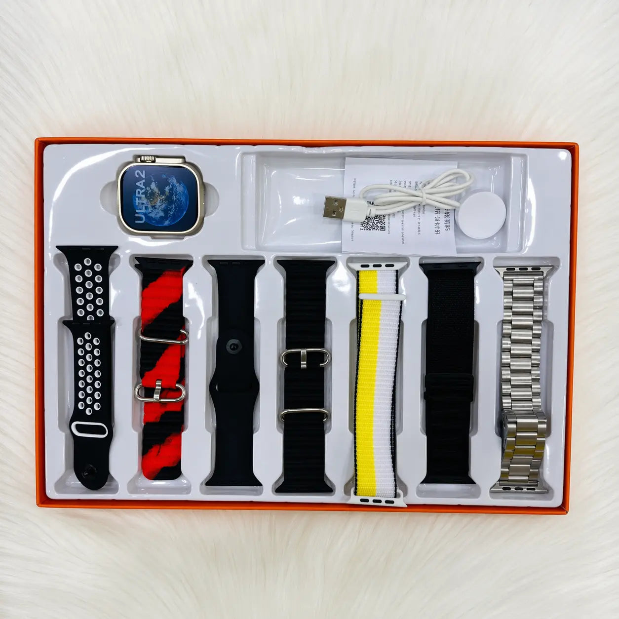 Ultra 7 in 1 Smart Watch | 7 Pairs of Straps Zaidi Store