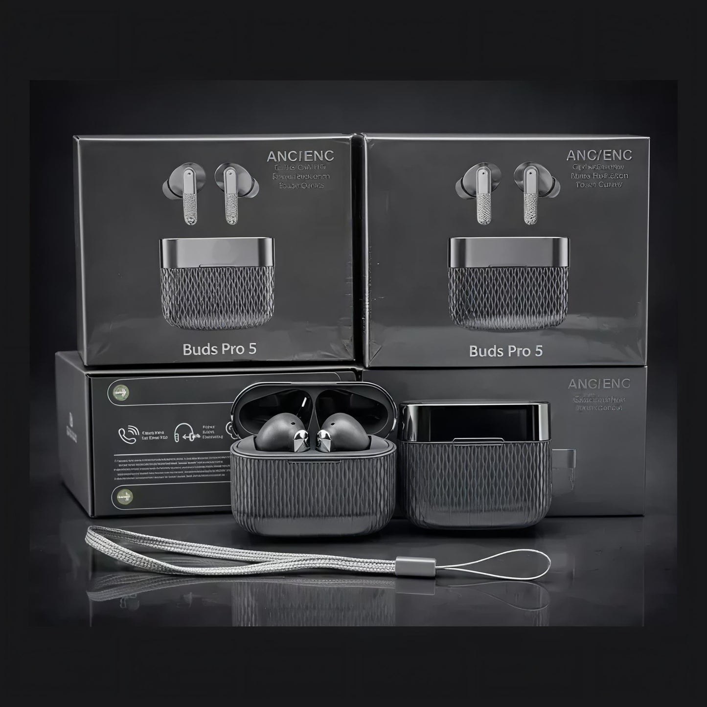 Buds Pro 5 Earbuds Premium Qauality CHAREOHUB CHAREOHUB